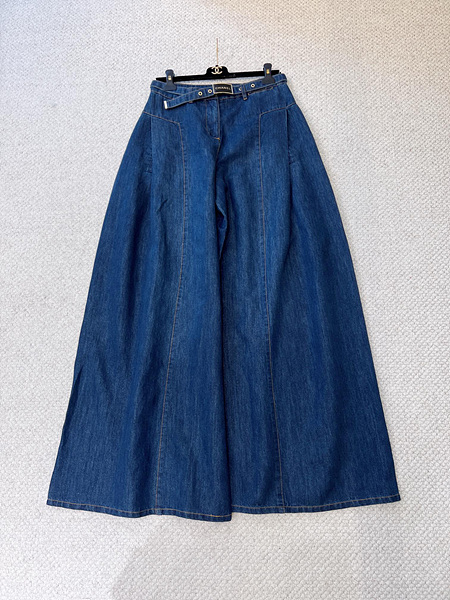 샤넬 데님 스커트
