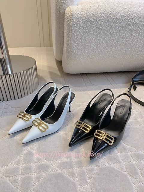 발렌시아가 슬링백 힐 (2color)