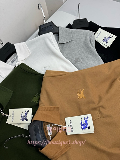 버버리 남성 반팔 카라 티셔츠 (5color)