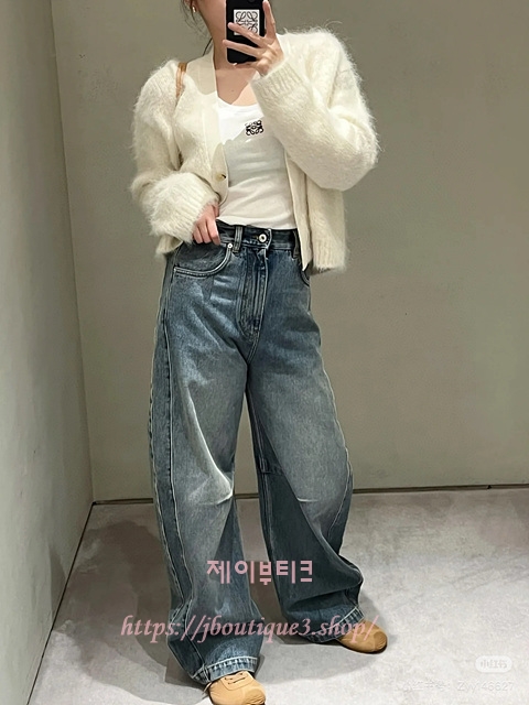 로에베 데님 팬츠