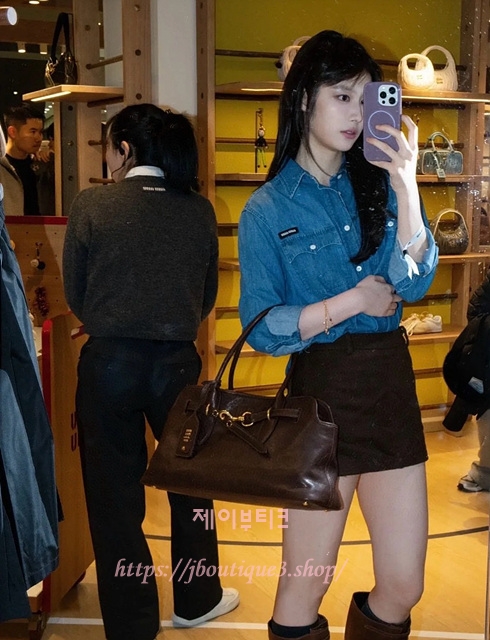 미우미우 데님 셔츠