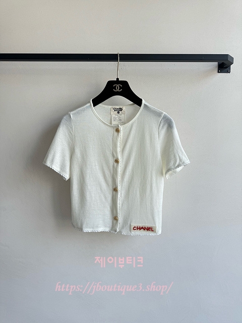샤넬 반팔 니트