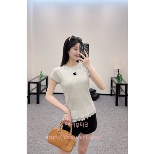 샤넬 반팔 니트