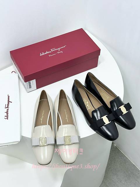 페라가모 바라 보우 플랫 (2color)