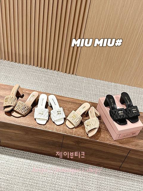 미우미우 샌들 힐 (4color)