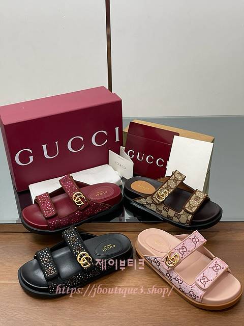 구찌 벨크로 슬리퍼 (4color)