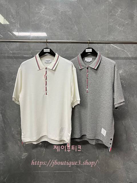 톰브라운 반팔 카라 티셔츠 (2color,남녀 공용)