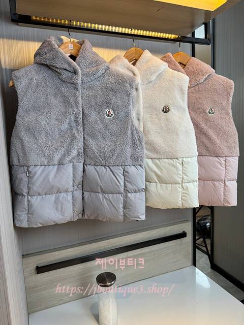 몽클레어 테디 패딩 베스트 (3color)