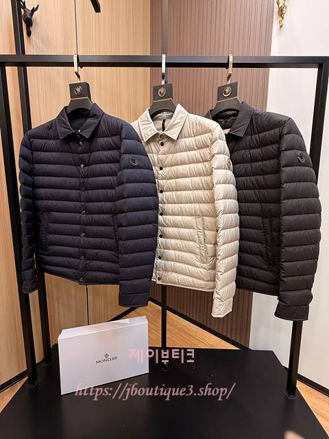 몽클레어 남성 Bourdon 다운 셔츠 재킷 (3color)