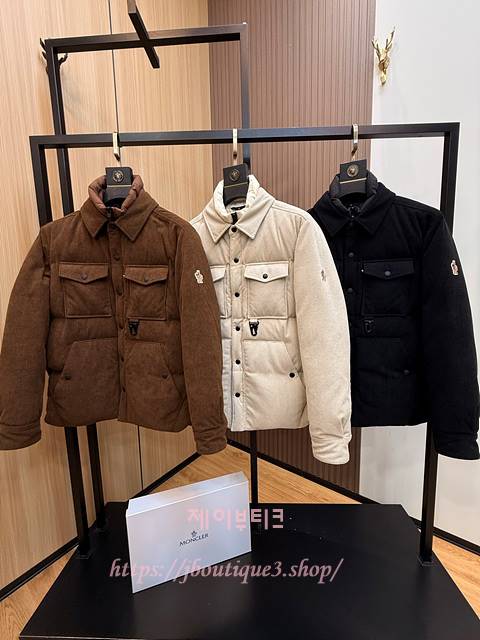 몽클레어 Lech 코듀로이 다운 셔츠 재킷 (3color)