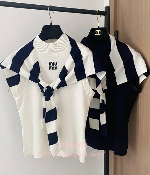 미우미우 니트 탑 (2color)