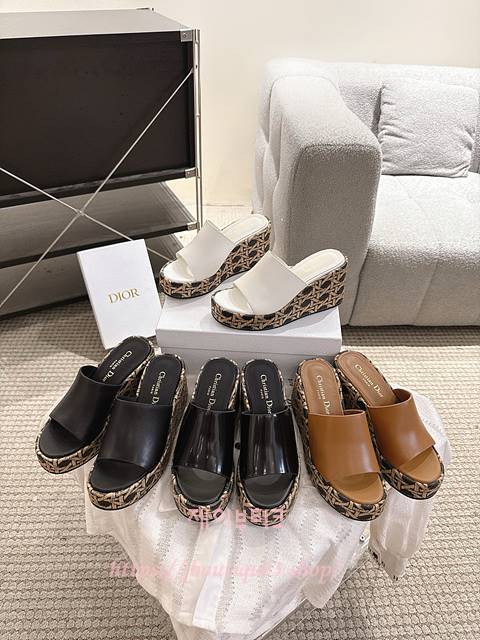 디올 웨지힐 샌들 (4color)