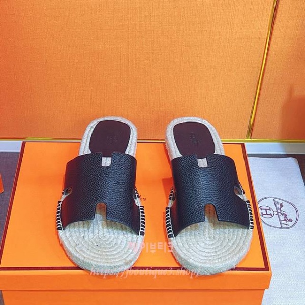 에르메스 Antigua 에스파드리유 남성 슬리퍼