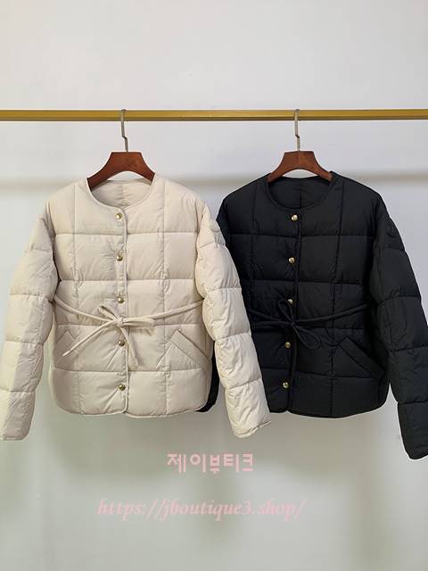 몽클레어 Caramagne 벨트 쇼트 다운 재킷 (2color)