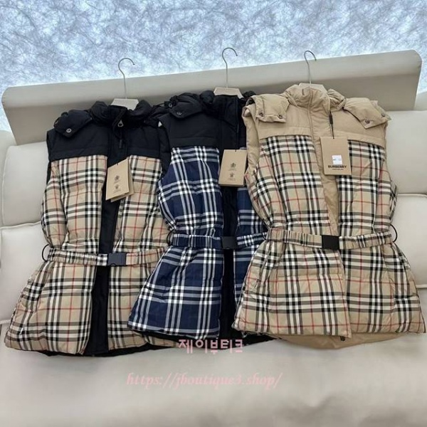 버버리 패딩 베스트 (3color)