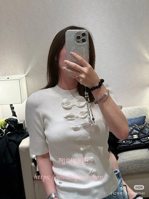 샤넬 반팔 니트 (2color)