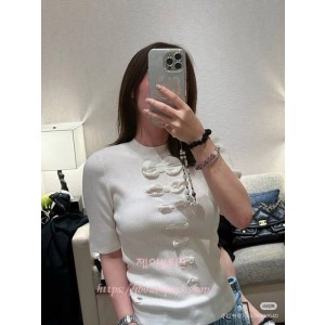 샤넬 반팔 니트 (2color)