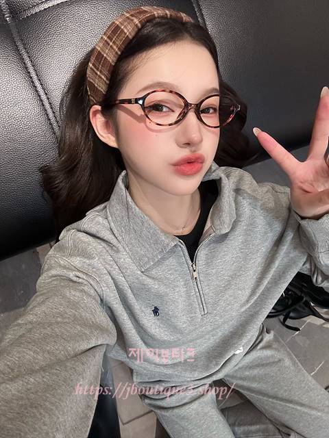 폴로 하프 집업 카라넥 맨투맨 (2color)