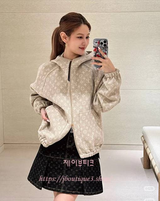 루이비통 리버서블 후드 집업