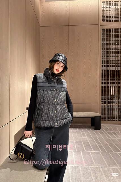 디올 패딩 베스트