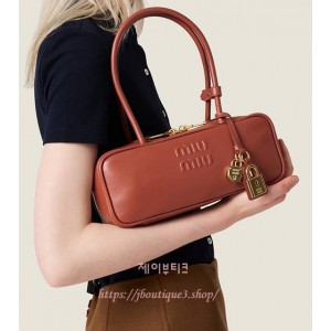 미우미우 가죽 보 백 스몰