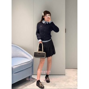 미우미우 가죽 보 백 스몰