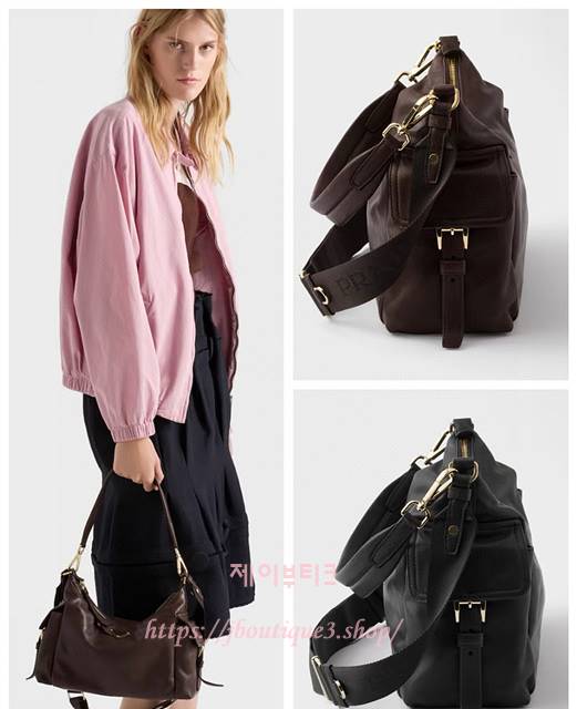 프라다 익스플로어 라지 나파 가죽 핸드백 (2color)