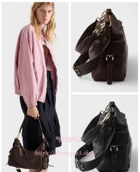 프라다 익스플로어 라지 나파 가죽 핸드백 (2color)