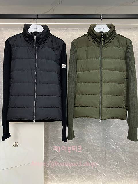 몽클레어 남성 패딩 울 집업 가디건 (2color)