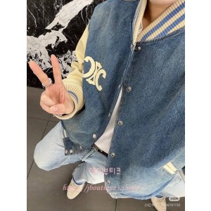 셀린느 데님 봄버 자켓 (남녀 공용)