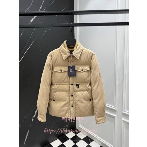 몽클레어 남성 레치 코듀로이 다운 셔츠 자켓