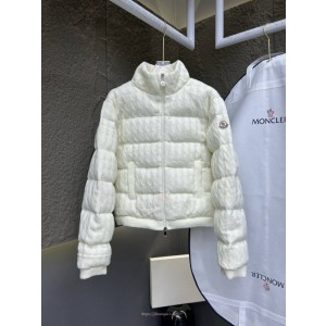 (국내배송 3~4일소요) 몽클레어 패딩 울 & 코튼 집업 카디건 (화이트/M사이즈) [70]