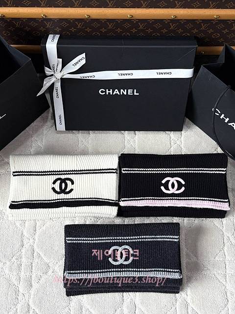 샤넬 머플러 목도리 (3color)