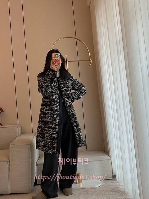 몽클레어 Rhone 론느 롱 다운 자켓 블랙 화이트