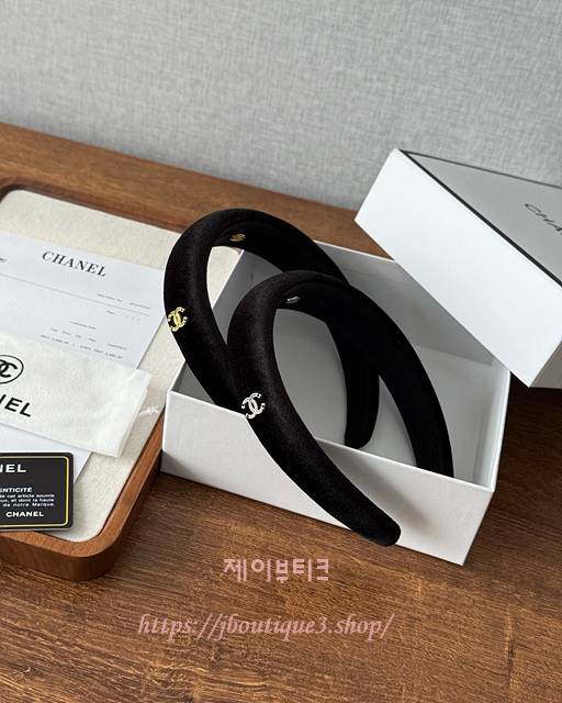 샤넬 헤어밴드 (2color)