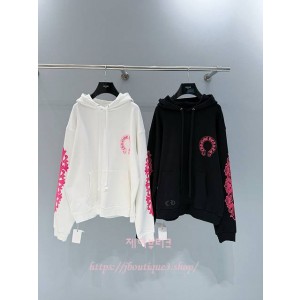 크롬하츠 남녀 공용 후드 티셔츠 (2color)