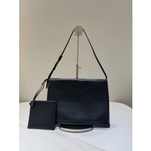 더로우 Nan 가죽 메신저 백