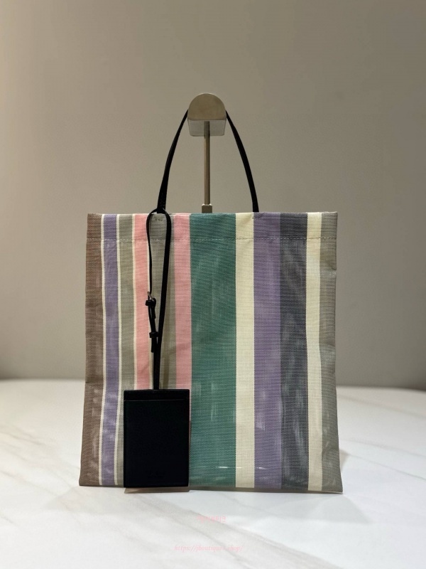 더로우 반 스트라이프 토트백