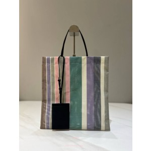 더로우 반 스트라이프 토트백