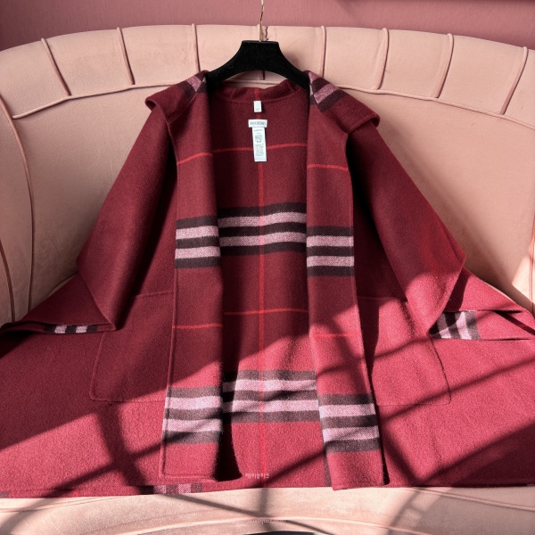 버버리 숄 판초