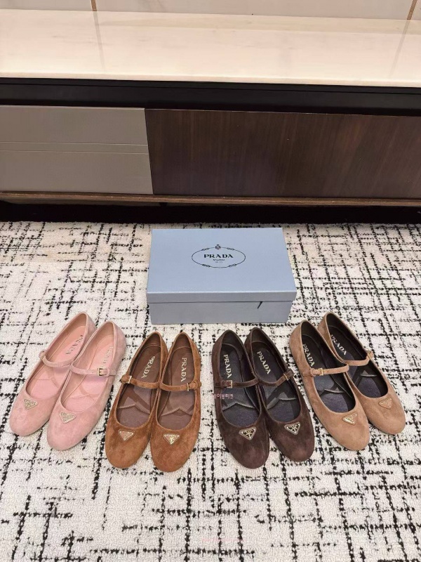 프라다 발레리나 메리제인 플랫 (4color)
