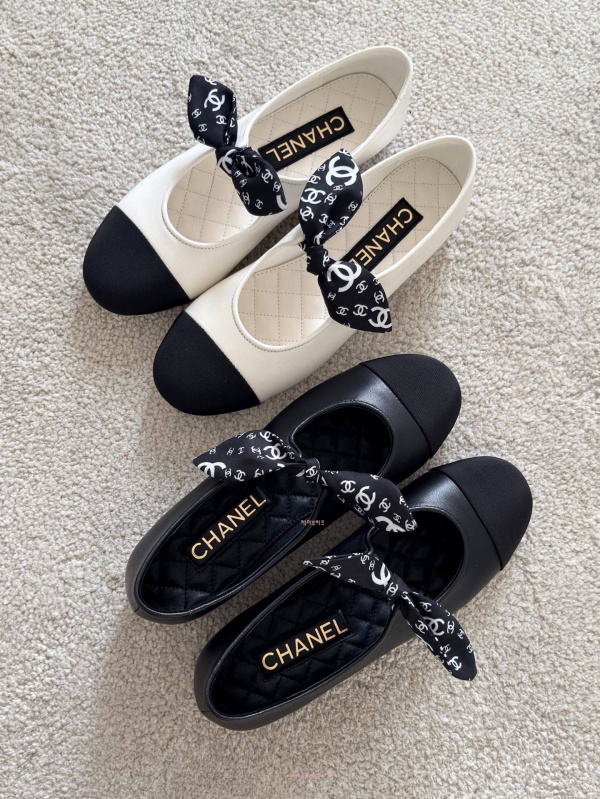 샤넬 메리제인 플랫 (2color)