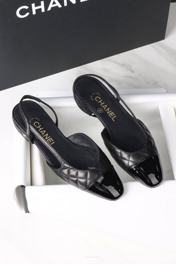 샤넬 슬링백 플랫