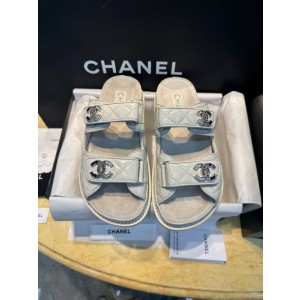 샤넬 벨크로 슬리퍼