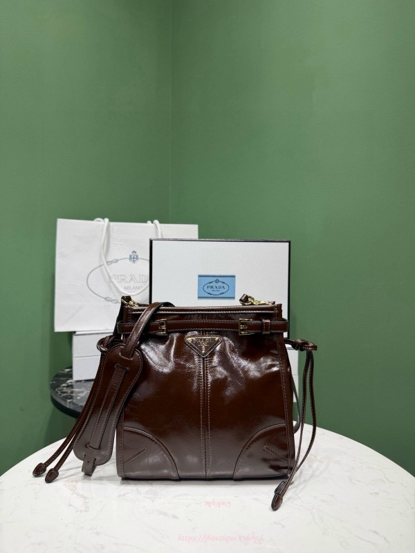 프라다 보니 가죽 미니 숄더 백