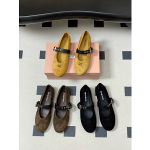 미우미우 스웨이드 발레리나 (3color)