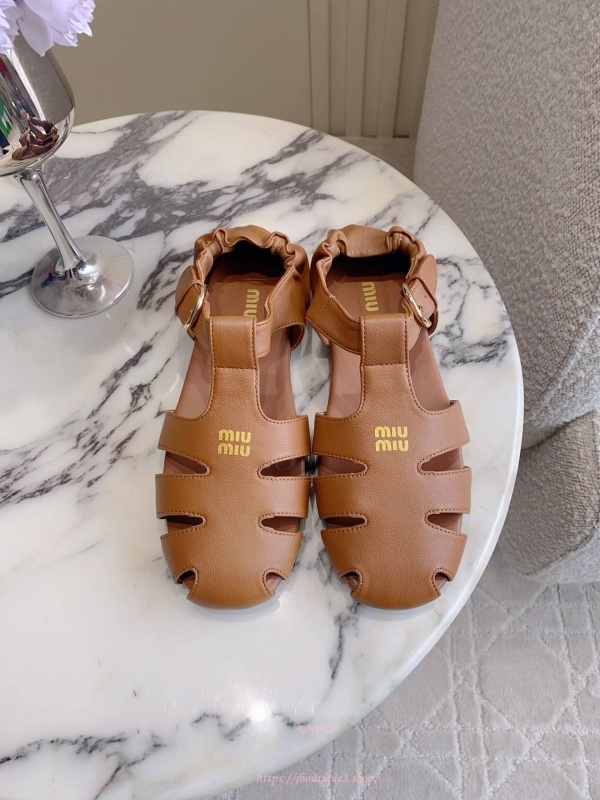 미우미우 루슈 피셔맨 샌들