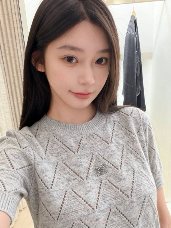 샤넬 반팔 니트 (2color)