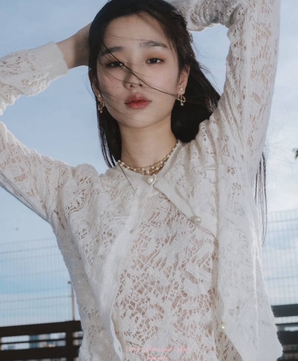 디올 쁘띠 CD 더블 체인 진주 목걸이 (2color)