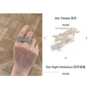 디올 더블 링
